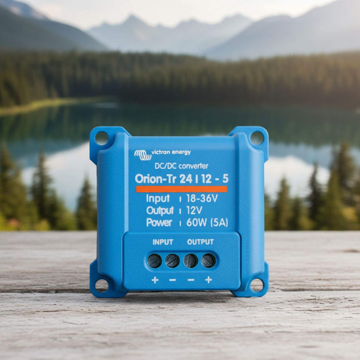 Victron Orion-Tr 24/12-5A DC-DC converter for camper van electrical systems, off-grid battery charging and vanlife power management