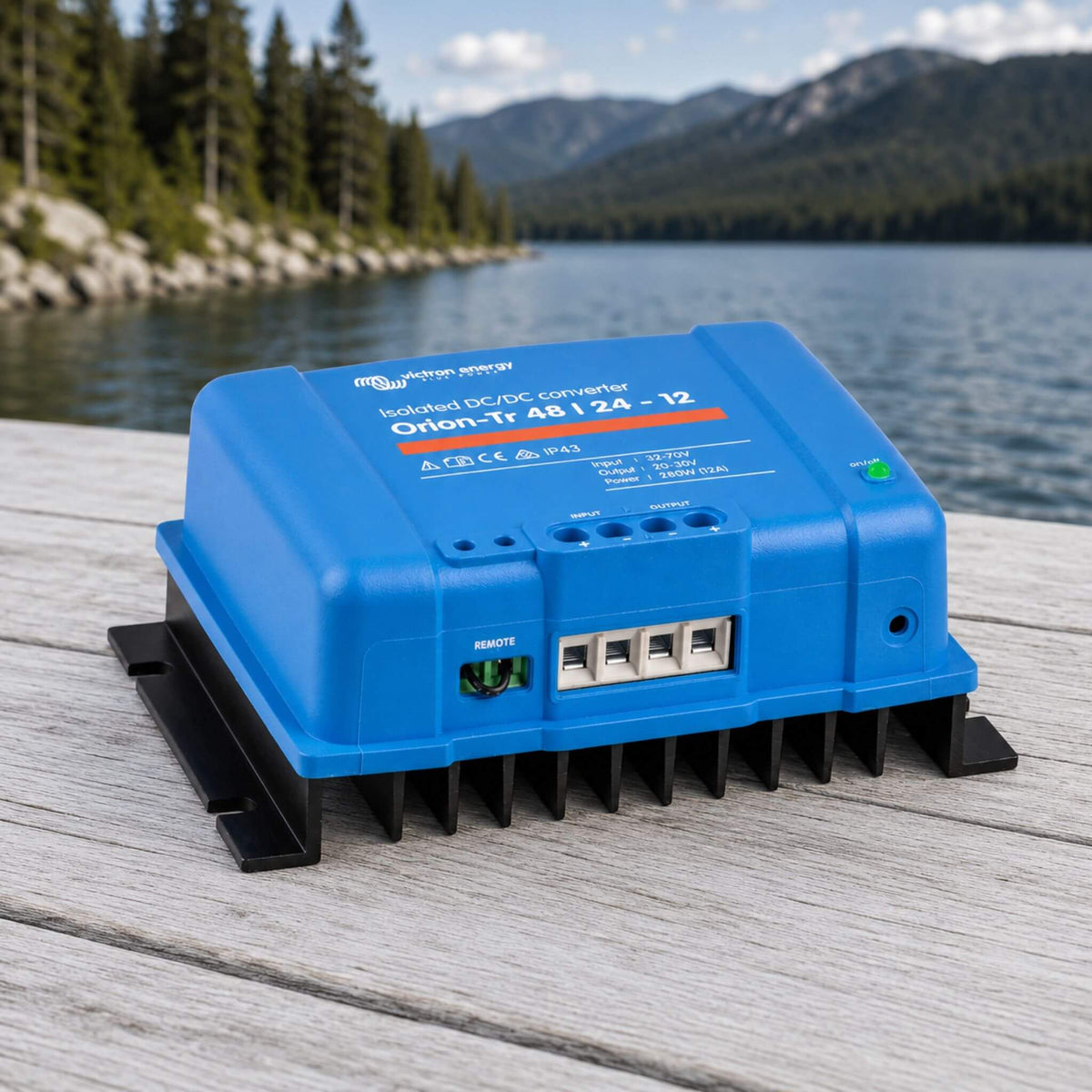 Victron Orion-Tr 48/24-12 DC-DC converter for camper van electrical installations, auxiliary battery charging and mobile power systems
