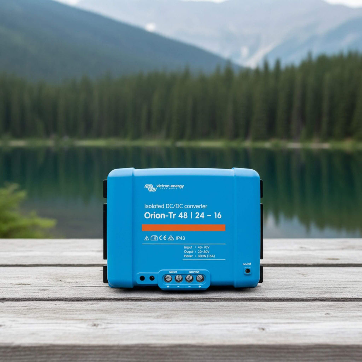 Victron Orion-Tr 48/24-16A isolated DC-DC converter for camper van electrical systems, off-grid battery charging and vanlife power management