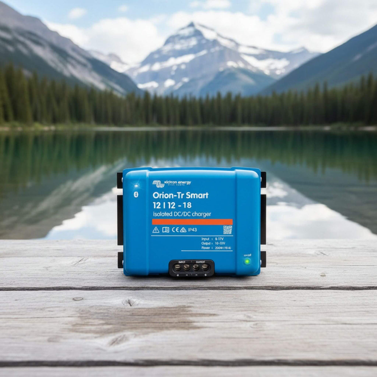 Victron Orion-Tr Smart 12/12-18A isolated DC-DC battery charger for camper van electrical systems, off-grid battery charging and vanlife power management