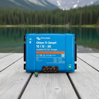 Victron Orion-Tr Smart 12/12-30A isolated DC-DC charger for camper van electrical systems, off-grid battery charging and vanlife power management