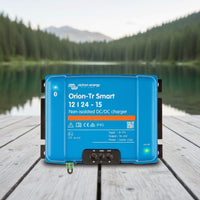 Victron Orion-Tr Smart 12/24-15A DC-DC charger for van conversion electrical installations, auxiliary battery charging and mobile power systems