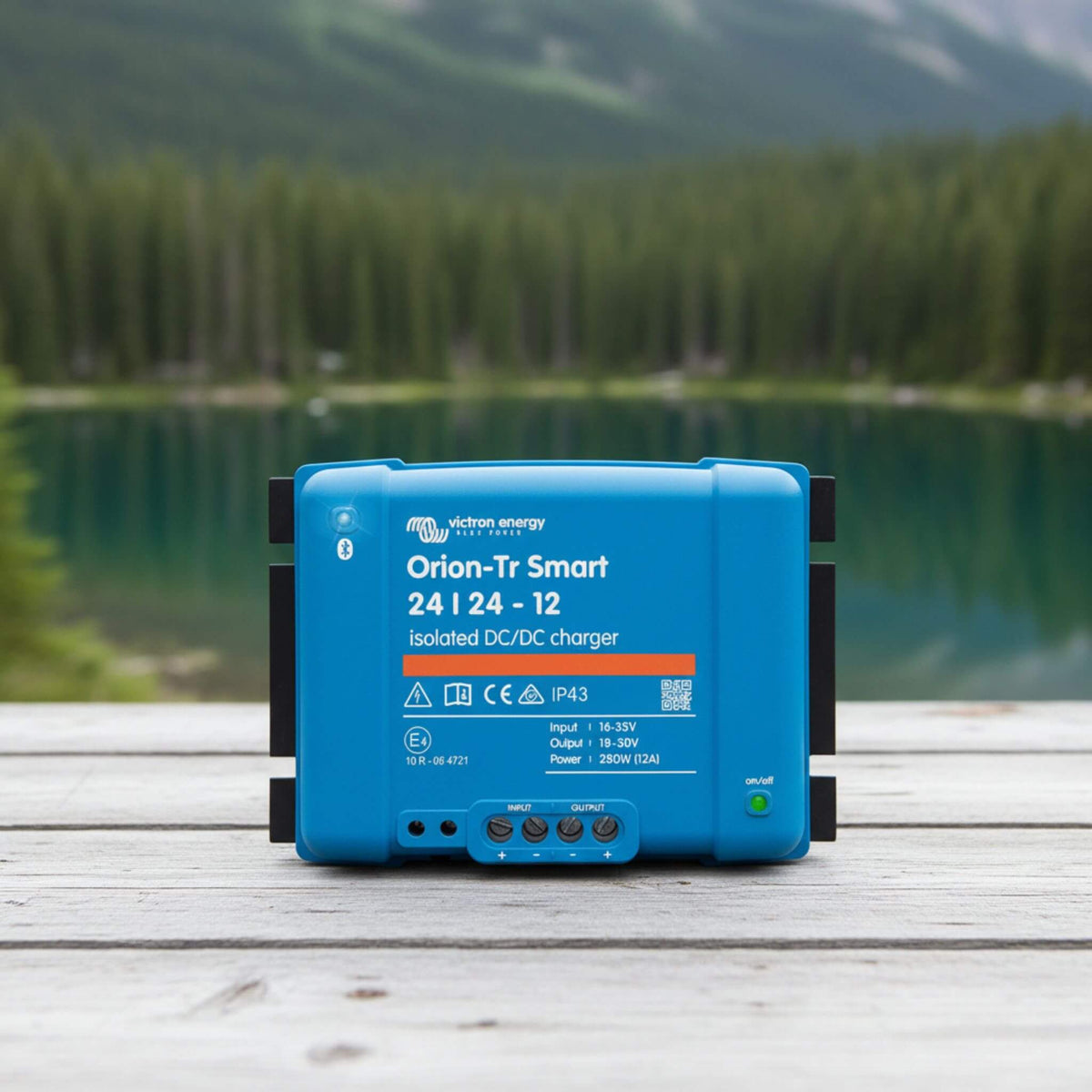 Victron Orion-Tr Smart 24/24-12A isolated DC-DC battery charger for camper van electrical systems, off-grid battery charging and vanlife power management