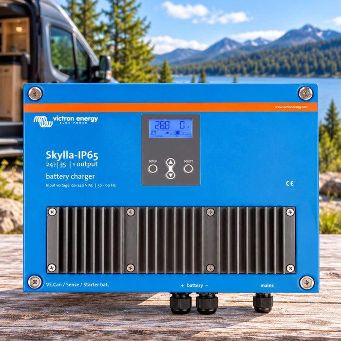Victron Energy Skylla-IP65 24V 35A 1-output battery charger for van, RV and mobile power systems