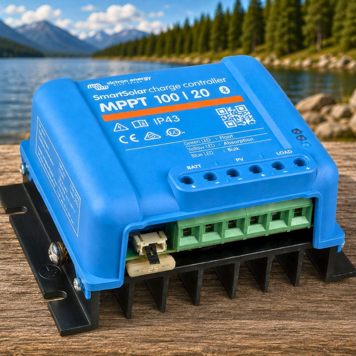 Victron SmartSolar MPPT 100/20 solar charge controller for battery systems and mobile power