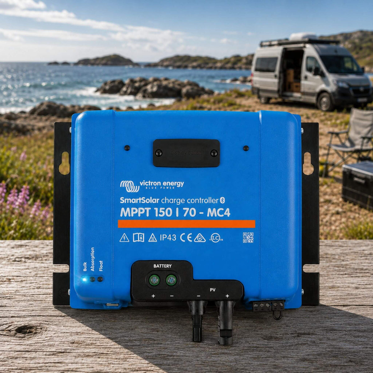Victron Energy SmartSolar MPPT 150/70-MC4 solar charge controller van electrical system solar energy Van conversion