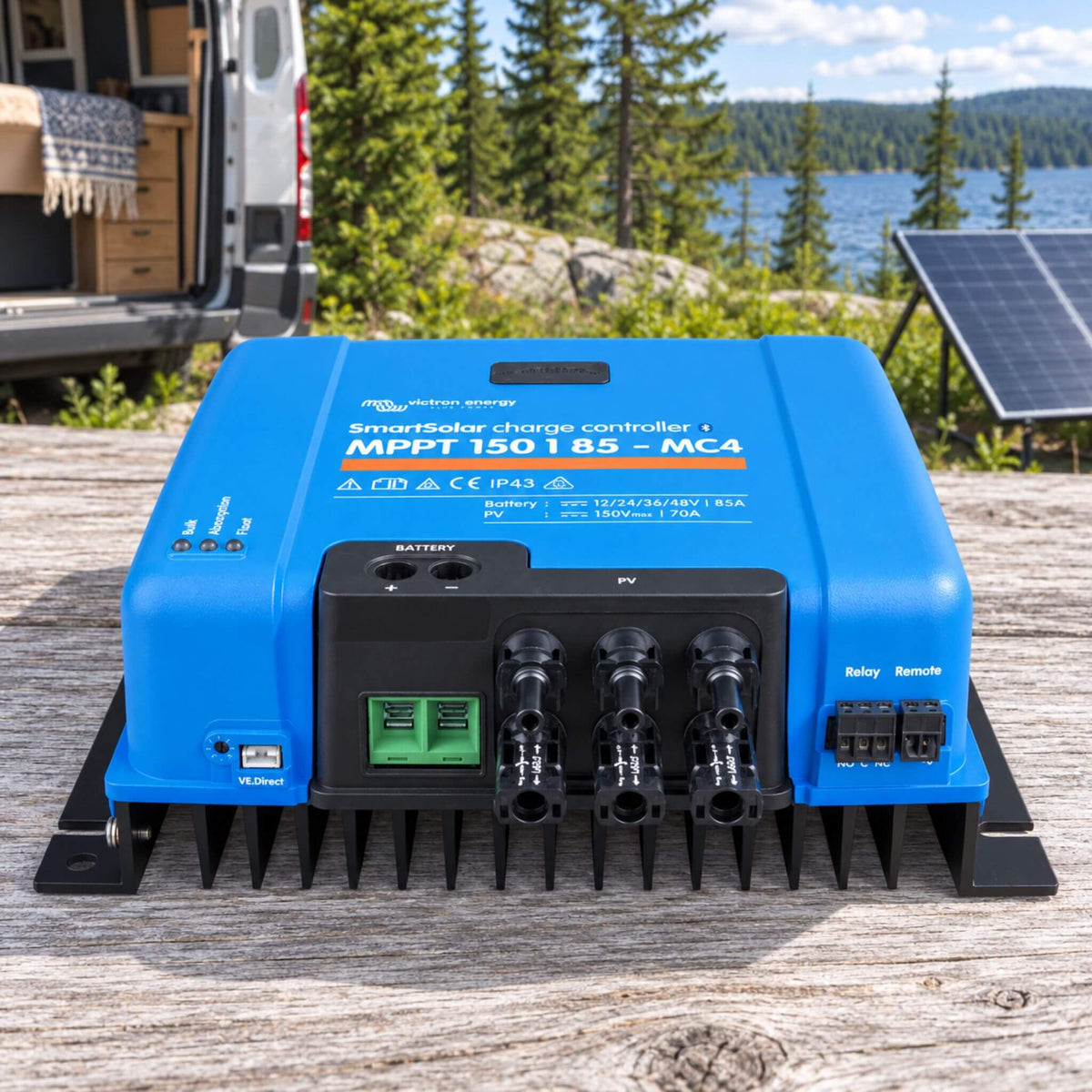 Victron SmartSolar MPPT 150 85 MC4 VE.Can van conversion solar power