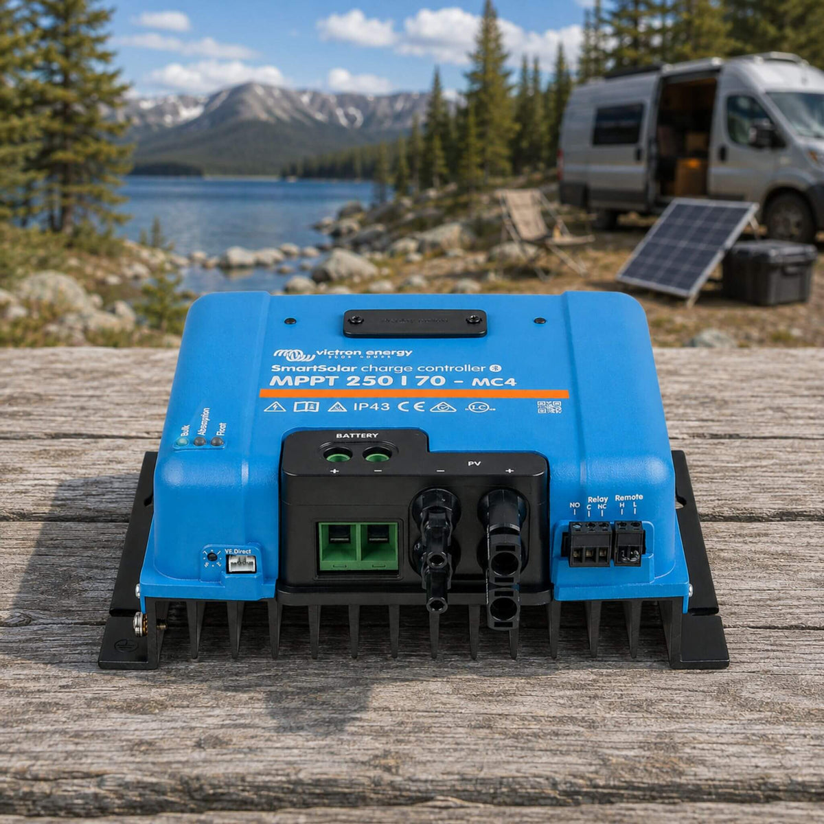 Victron Energy SmartSolar MPPT 250/70 MC4 solar charge controller for van conversion electrical systems
