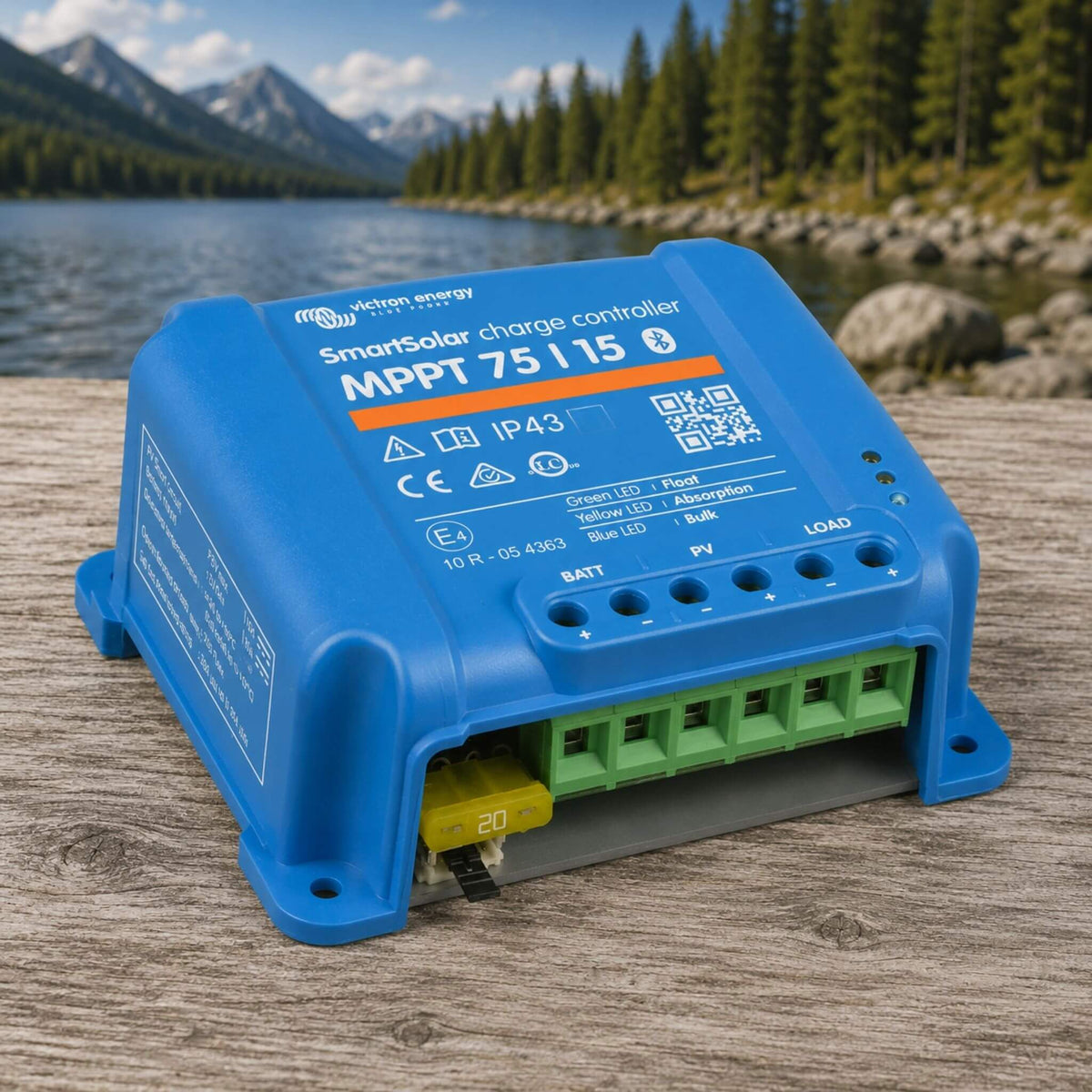Victron SmartSolar MPPT 75/15 solar charge controller for off-grid energy and battery systems