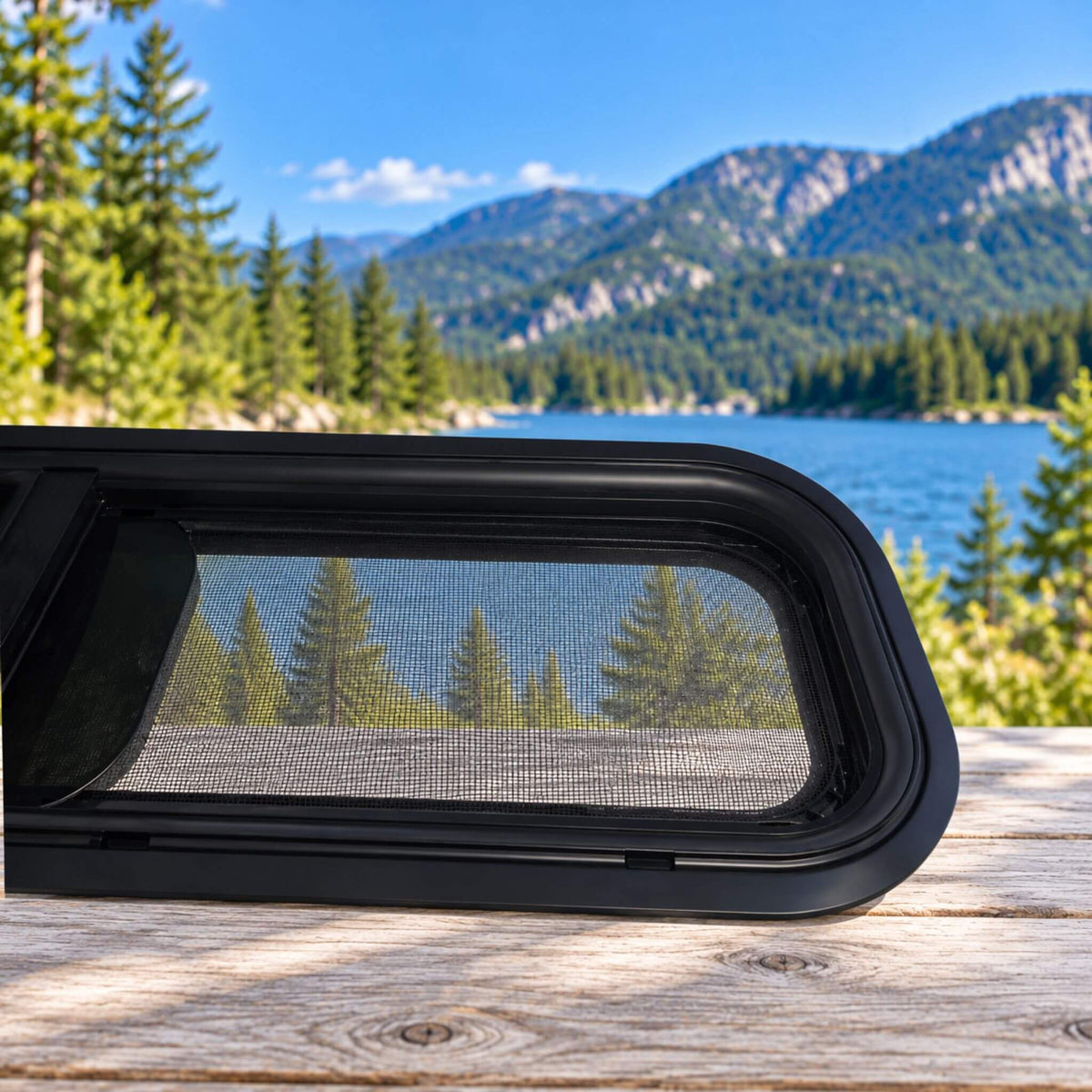 Campervan bunk window VWD OVR3009 for professional van builders and conversion shops.