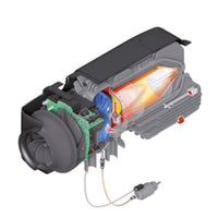 Cross-section of the Webasto Air Top 2000 STC air heating system for professional installers