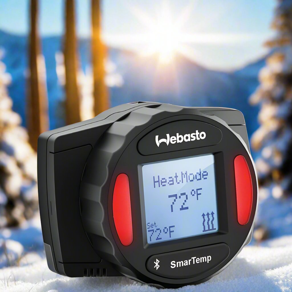 Smartemp 3.0 Bluetooth thermostat controlling a Webasto Air Top 2000 STC in a camper